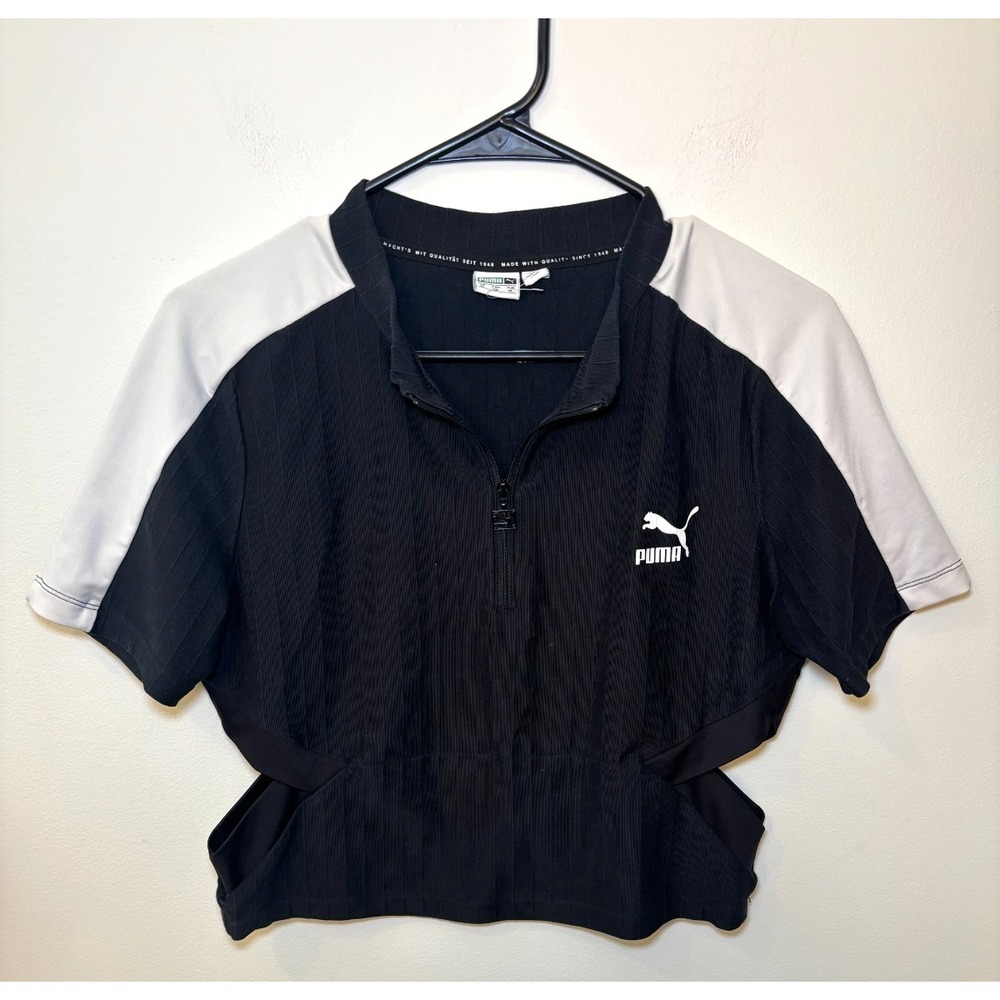 Puma Quarter-Zip Shirt Size XL with cutouts on sides